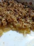 Crumble de maçã e aveia
