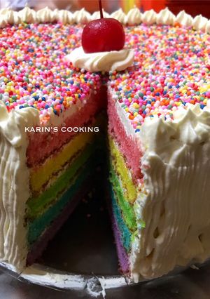 Foto resep Rainbow Cake Panggang