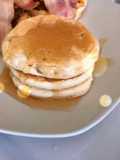 White chocolate pancakes
