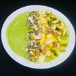 Avocado, mango, spinach smoothie bowl