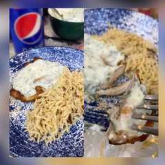 -صدر الدجاح بصوص الزبادي والبقدونس 🍗☘️!-レシピのメイン写真