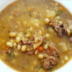 A picture of Beef and Vegetable Soup.