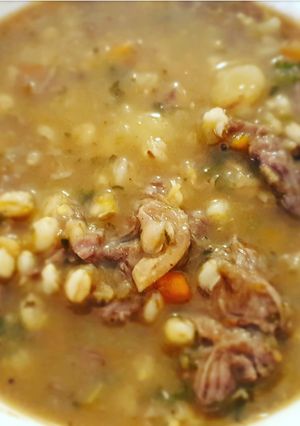 A picture of Beef and Vegetable Soup.