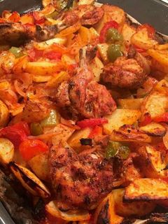 صورة لوصفة صينية بطاطا بالدجاج