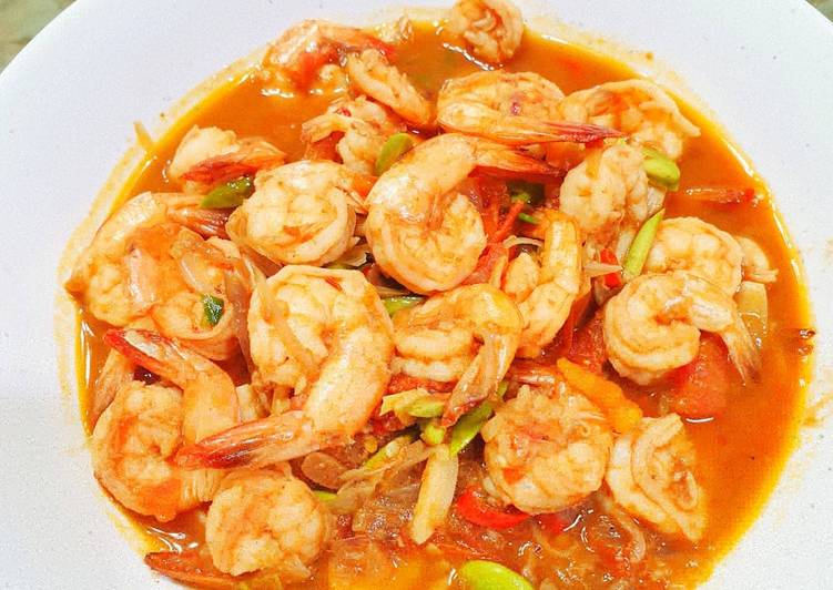 Resep Sambel goreng udang pete yang Lezat Sekali
