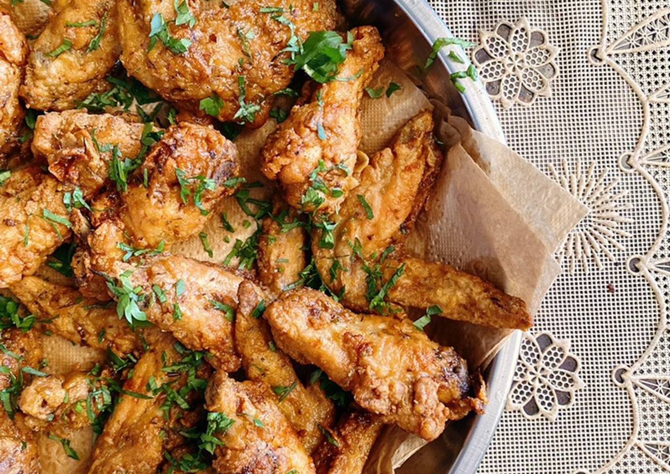 Resep Chicken wings lemon herbs butter pepper Anti Gagal