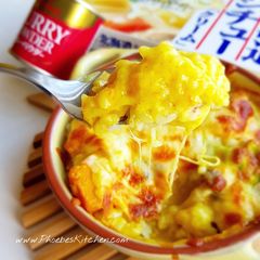 A picture of Japanese Curry Chicken Gratin.