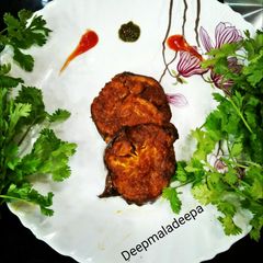 A picture of Baigan Bhaja.