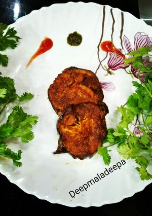 A picture of Baigan Bhaja.