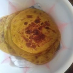 A picture of Pumpkin chapati.