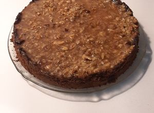 Una foto de Cheesecake de nueces pecan