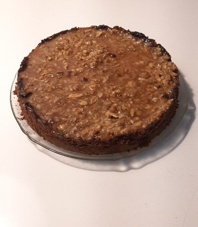 Una foto de Cheesecake de nueces pecan