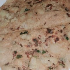 Aloo paratha A picture of Aloo paratha.