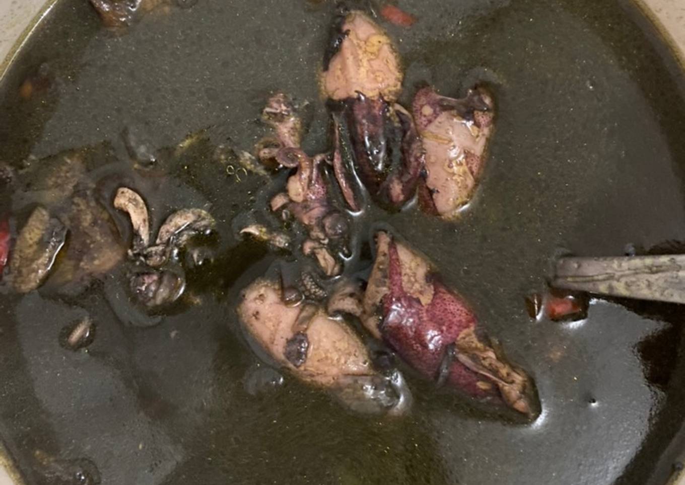 Cumi goreng saus hitam sesuai resep ibu saya