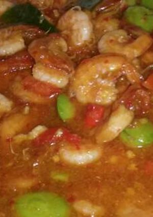 Foto resep Udang pete balado