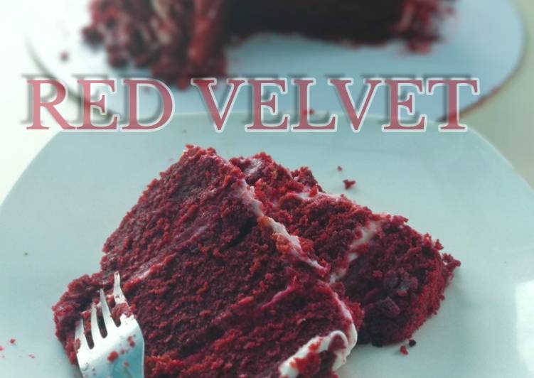makanan RED VELVET CAKE (Super moist with CreamCheese Frosting Jadi, Lezat Sekali