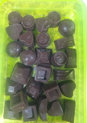 A picture of Homemade choclates.