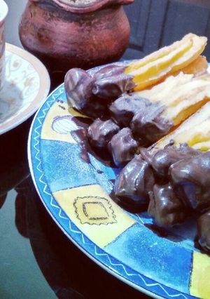 Foto resep Churros keju renyah lembuuuut di dalam ala mama nadyne