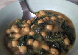 Garbanzos con Espinacas Veganos