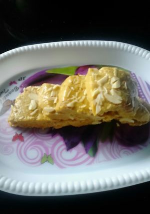 A picture of Besan burfi.