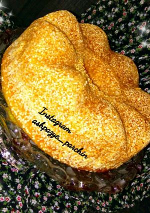 عکسی از دستور کیک کنجدی شربتی با فر دستساز 🌸