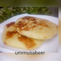 A picture of Eggless butter naan bread.