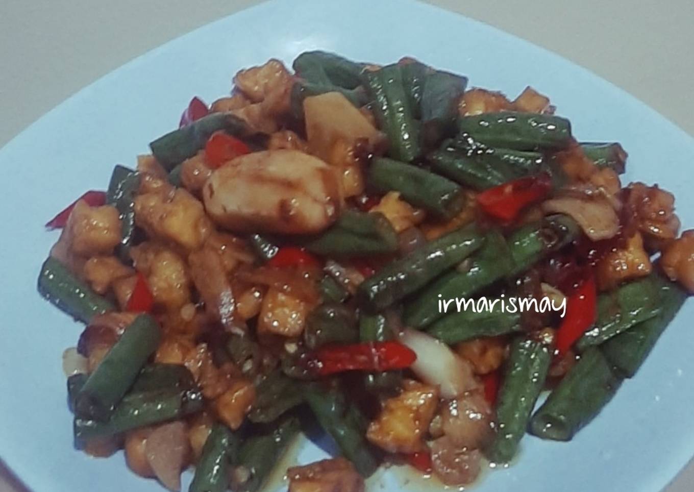 159. Tumis Tempe Kacang Panjang