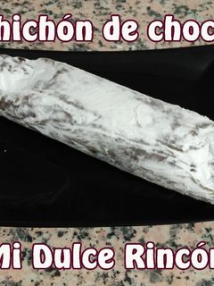 Una foto de Salchichón de chocolate con nuevos ingredientes