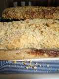 Cuca con relleno de dulce de guayaba