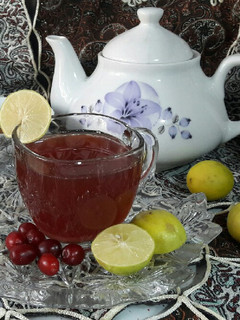 عکسی از دستور چای ذغال اخته🍵