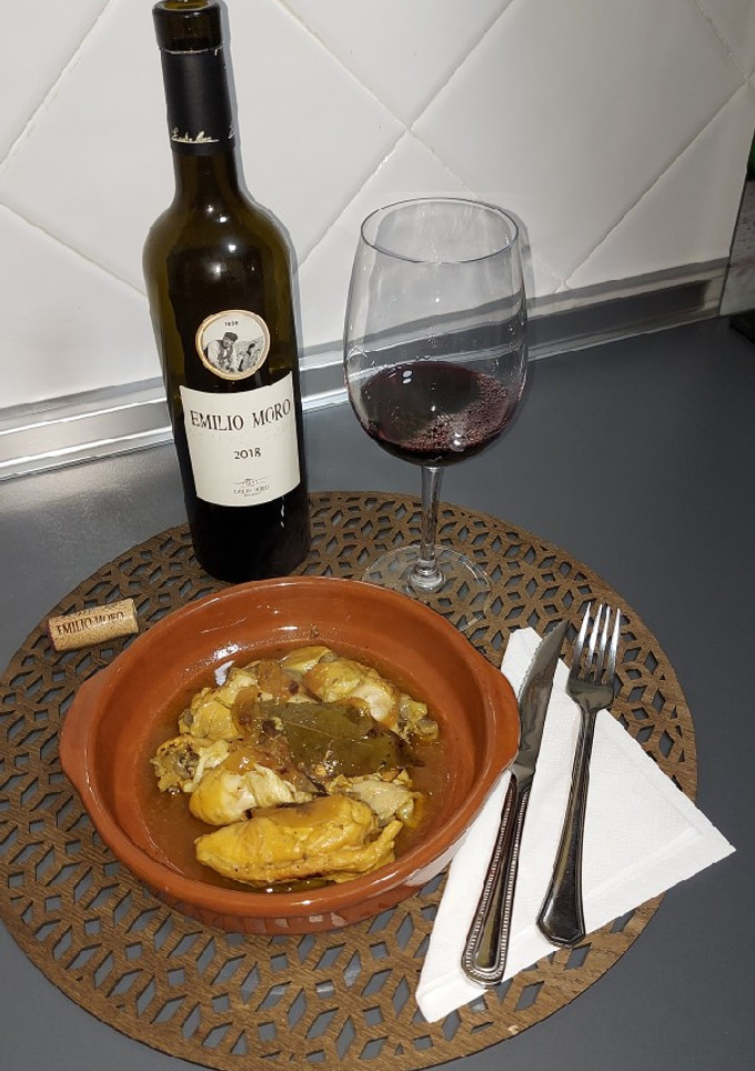 Una foto de Picantón en escabeche
