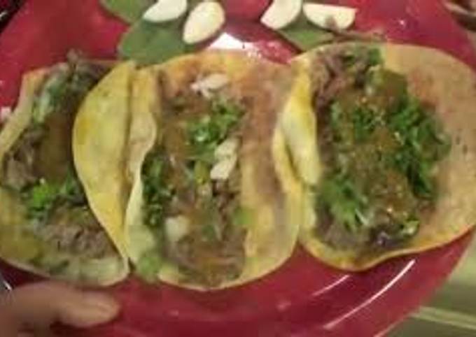 Rica birria y tacos de res originales Receta de cocinando en casa hoy-  Cookpad