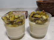Una foto de kiwi con queso mascarpone