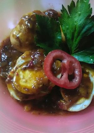 Foto resep Telur Rebus saus jahe