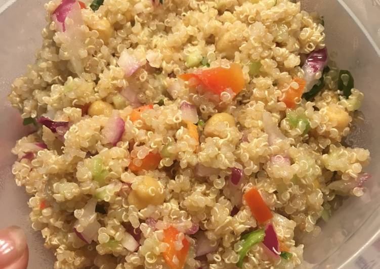 Langkah Mudah untuk Menyiapkan Quinoa Salad #veganfood Anti Gagal