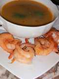 شوربة العدس الأحمر والقمرون 🦐🦐