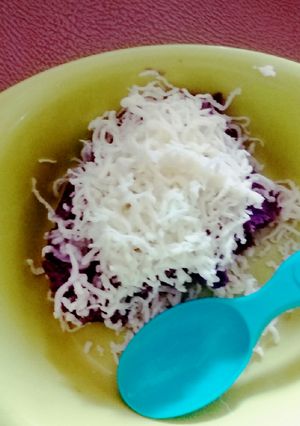 Foto resep Ubi ungu keju (mpasi)
