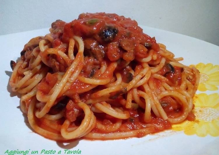 Easiest Way to Make Qualsiasi sera della settimana Spaghetti alla puttanesca