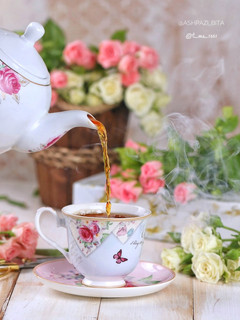 عکسی از دستور چای زعفرونی