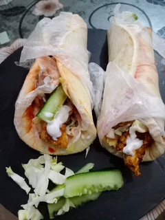 A picture of Special zinger shawarma 💝💝.
