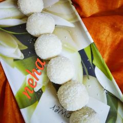 Instant Coconut Ladoo A picture of Instant Coconut Ladoo.