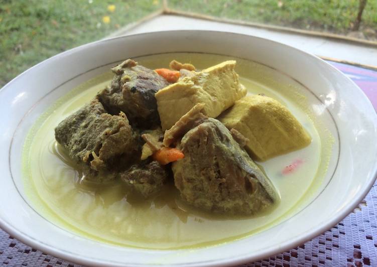 Gulai Pangek Masin Ikan Tongkol