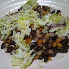 A picture of Dry fry githeri.