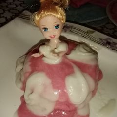 Marble doll cake without baking A picture of Marble doll cake without baking.
