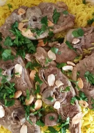 صورة لوصفة المنسف الاردني بلبن