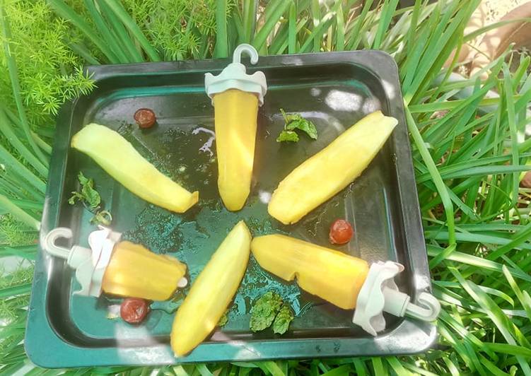 Recipe of Quick Mango lollies