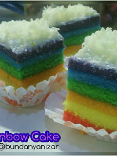 Foto resep Steamed Rainbow Cake