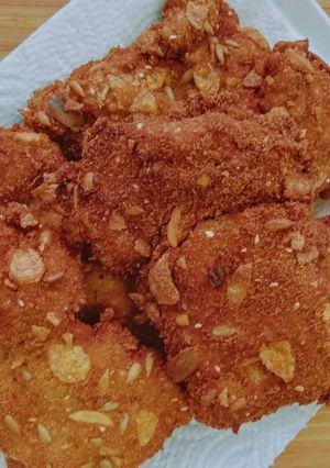 Diós rántott csirkecomb recept fotója