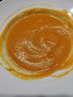 Una foto de Crema de calabaza