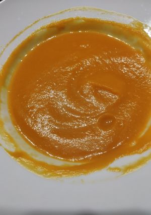Una foto de Crema de calabaza